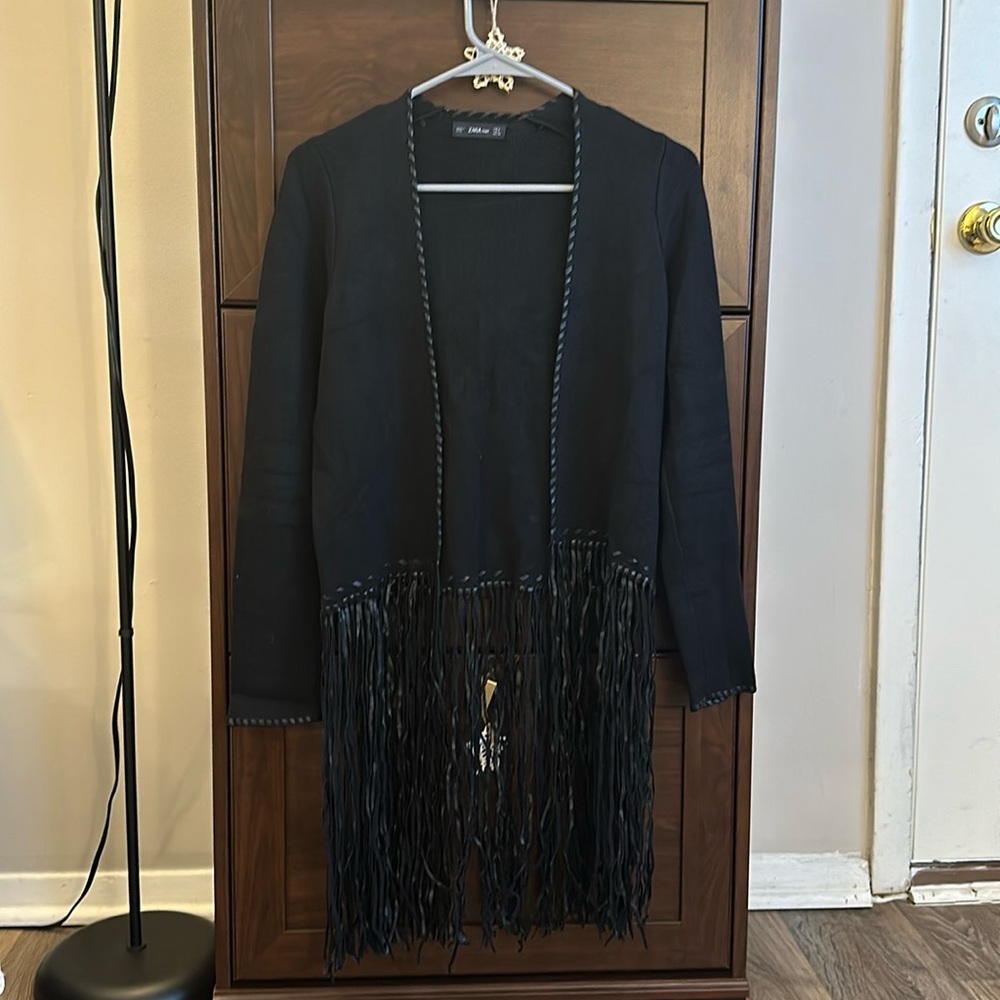 Zara black cardigan